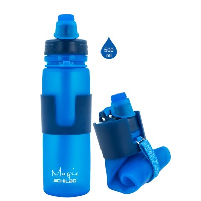 NEW Sports Outdoor 500ml/16oz Foldable Silicone Water Bottle